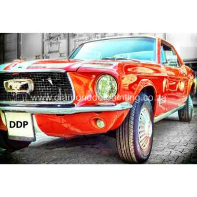 DDP0356 Red Mustang