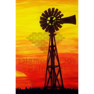 DDP0326 Sunset Windmill